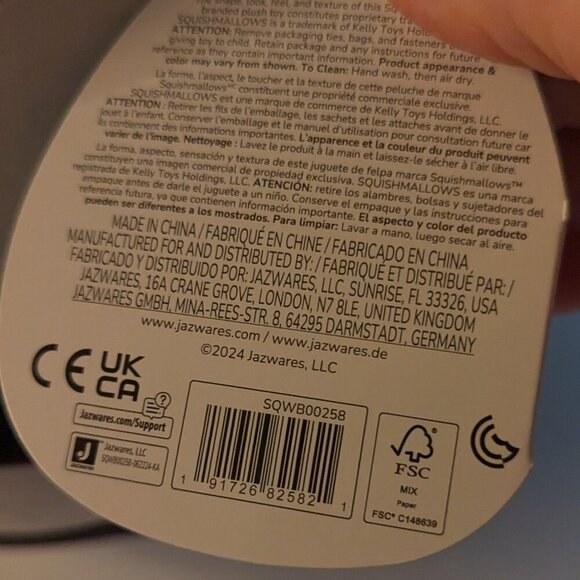 NWT 10" Sandworm Squishmallows Beetlejuice Halloween Plush Film Monster Goth NEW - Picture 11 of 11